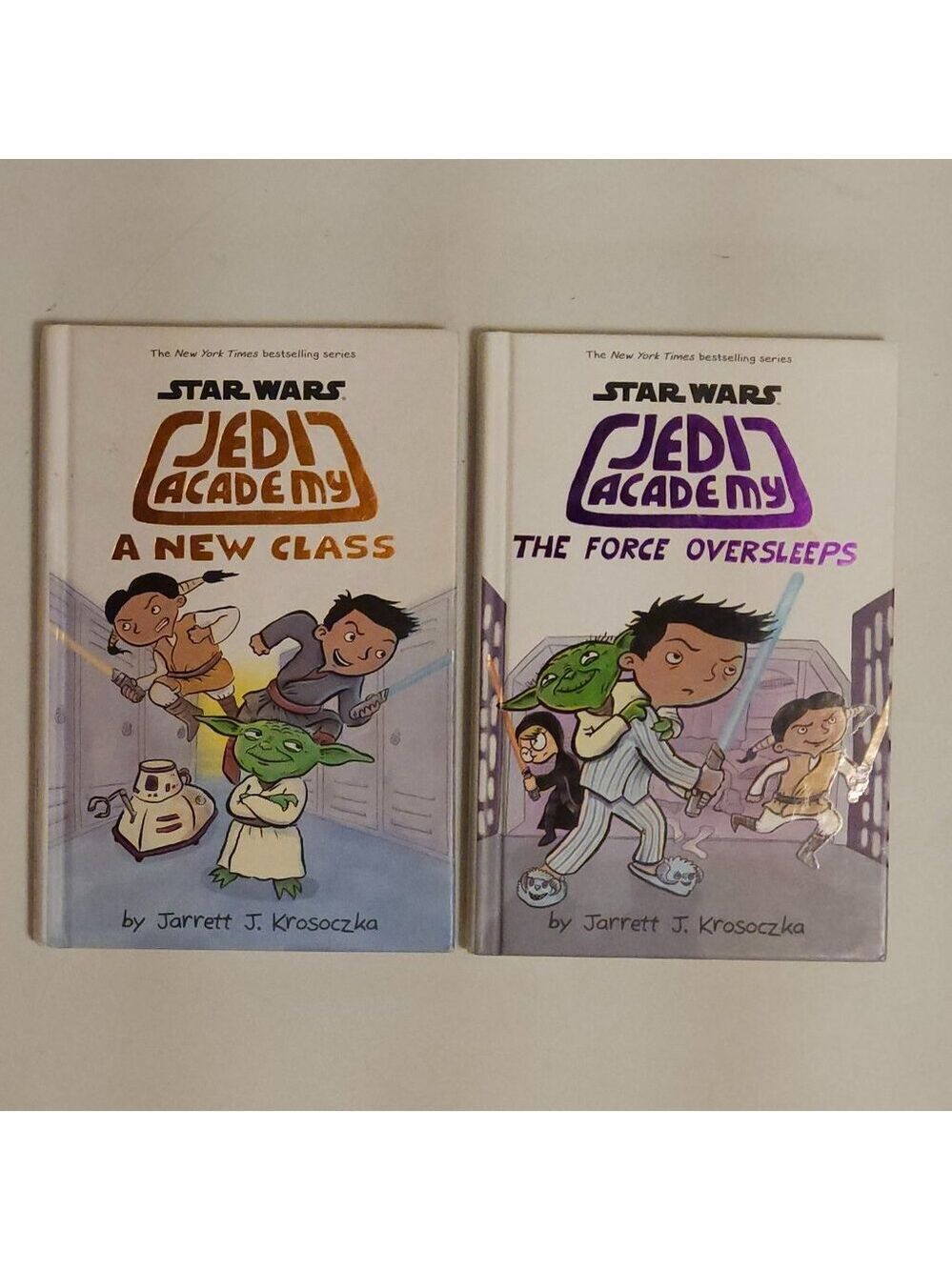 STAR WARS Jedi Academy Books x2 Hardcover A NEW CLASS THE FORCE OVERSLEEPS